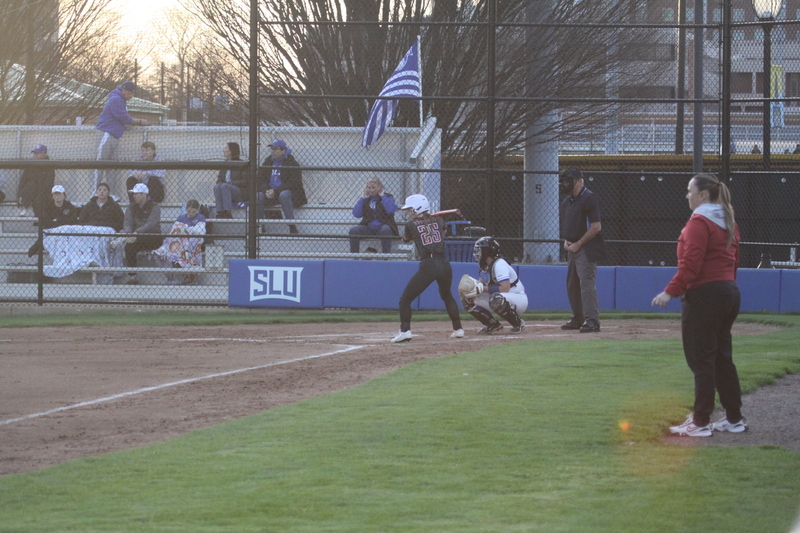 Saint Louis University Softball vs Saint Josephs University 2026 XXXXVIII.jpg :: Saint Louis University Softball vs Saint Joseph's University 2026 at Billikens Sports Center in St. Louis, Missouri, USA. NCAA Softball, College Softball, A10 Conference Softball 13 to 1 loss for the Billikens
