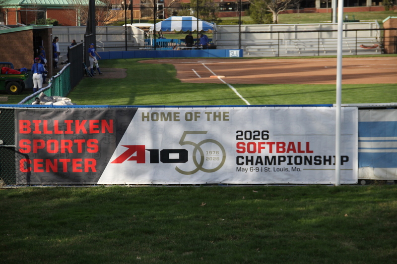 Saint Louis University Softball vs Saint Josephs University 2026.jpg :: Saint Louis University Baseball vs Saint Joseph at Billikens Sports Center in St. Louis, Missouri, USA. NCAA Softball, Division I, College Softball 03/13/2026 630pm