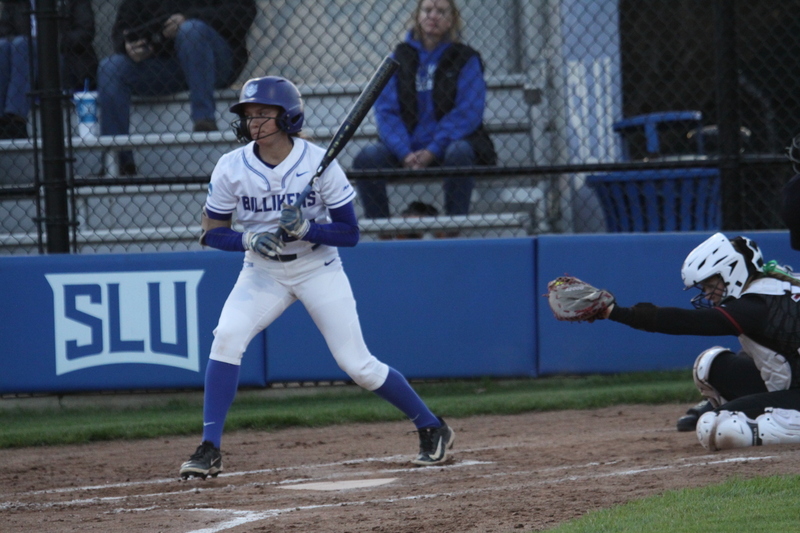Saint Louis University Softball vs Saint Louis University 2026 LXVIII.jpg :: Saint Louis University Softball vs Saint Joseph's University 2026 at Billikens Sports Center in St. Louis, Missouri, USA. NCAA Softball, College Softball, A10 Conference Softball 13 to 1 loss for the Billikens