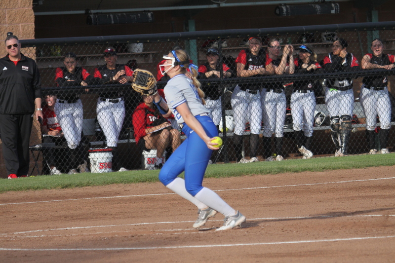 Saint Louis University Softball vs Southern Illinois University Edwardsville 2026 III.jpg :: Saint Louis University Softball vs Southern Illinois University Edwardsville at Billikens Sports Center in St. Louis, Missouri, USA. NCAA Softball, College Softball, Fast Pitch, Sidearm Sports, SLU, SIUE