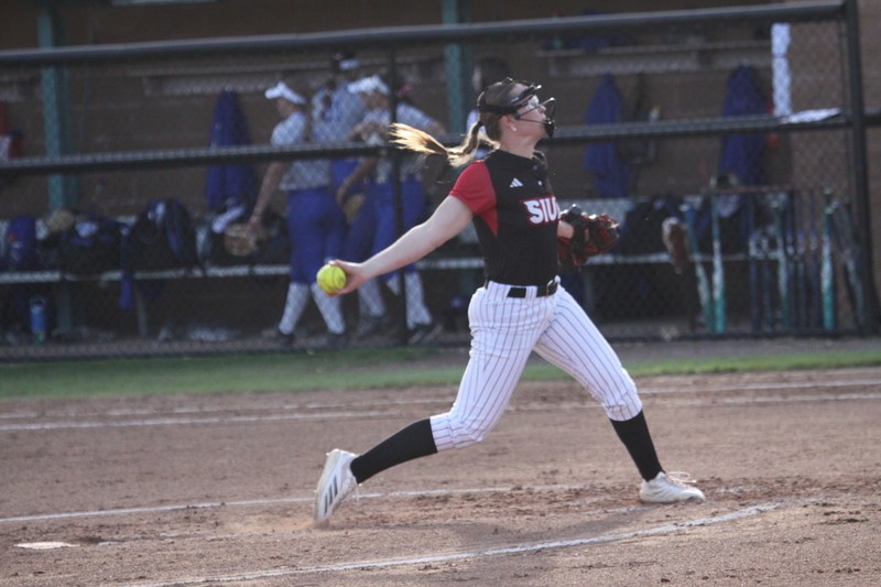 Saint Louis University Softball vs Southern Illinois University Edwardsville 2026 XXIX.jpg :: Saint Louis University Softball vs Southern Illinois University Edwardsville at Billikens Sports Center in St. Louis, Missouri, USA. NCAA Softball, College Softball, Fast Pitch, Sidearm Sports, SLU, SIUE