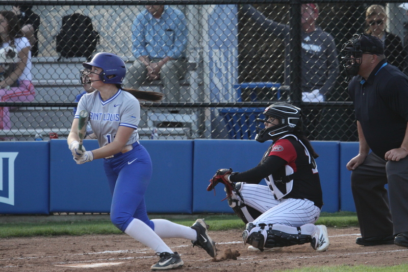 Saint Louis University Softball vs Southern Illinois University Edwardsville 2026 XXXX.jpg :: Saint Louis University Softball vs Southern Illinois University Edwardsville at Billikens Sports Center in St. Louis, Missouri, USA. NCAA Softball, College Softball, Division I Softball, 03-18-2026 5pm