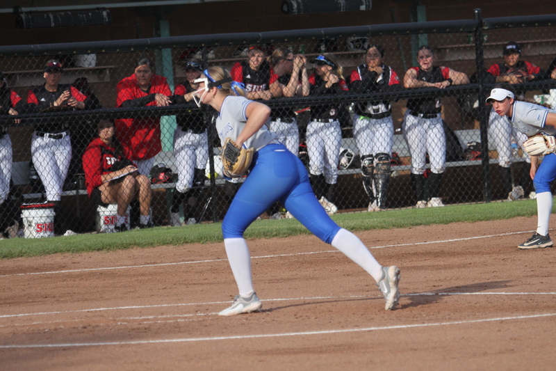 Saint Louis University Softball vs Southern Illinois University Edwardsville 2026.jpg :: Saint Louis University Softball vs Southern Illinois University Edwardsville at Billikens Sports Center in St. Louis, Missouri, USA. NCAA Softball, College Softball, Fast Pitch, Sidearm Sports, SLU, SIUE