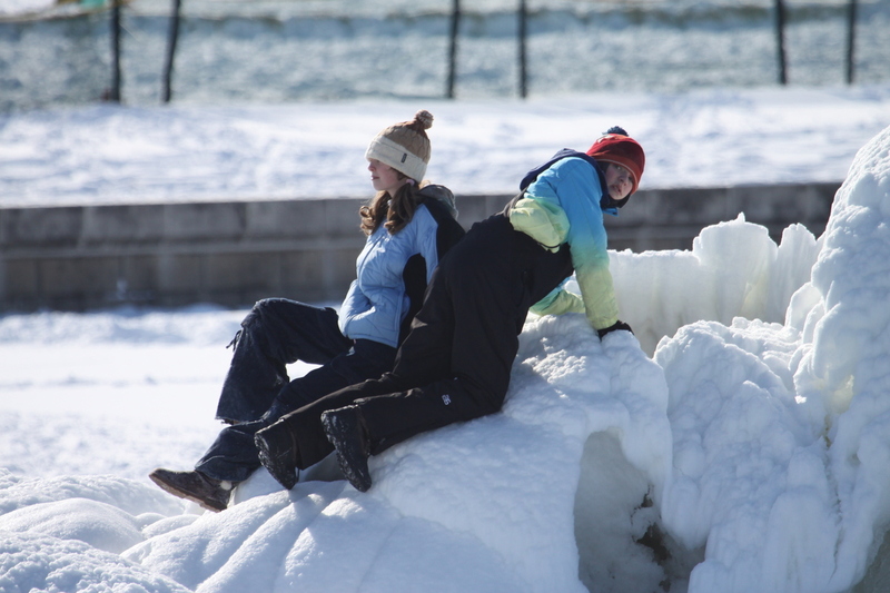 Sledding Art Hill 2026 VI.jpg :: Sledding Forest Park-St. Louis, Missouri, USA at Norman K. Probstein Golf Course and Art Hill is a seasonal activity enjoyed for over a century. The first sledders used folding chairs after the 1904 World's Fair. Art Hill leads to the Grand Basin from the Art Museum in Forest Park the hillside had cascading falls and fountains that spilled into the Grand Basin which was used for gondolas. 01/26/2026 