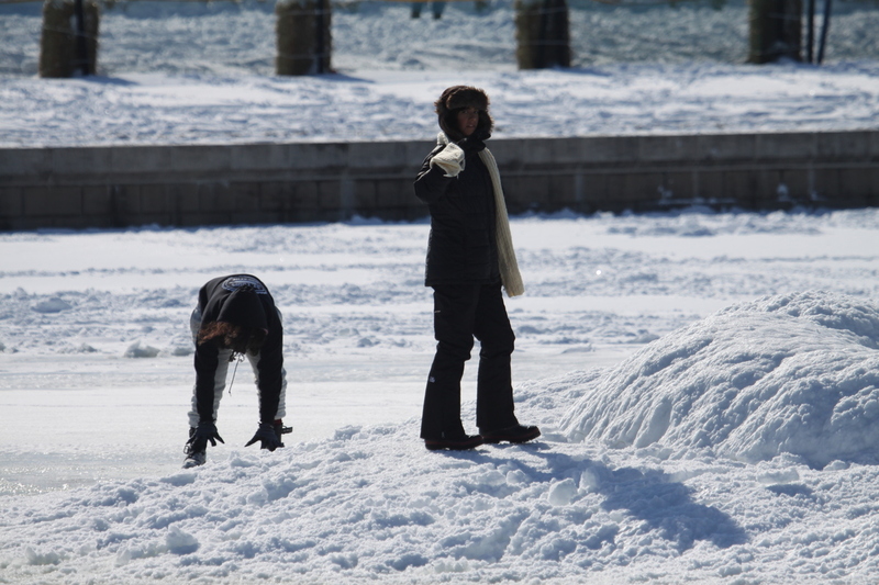 Sledding Art Hill 2026 VII.jpg :: Sledding Forest Park-St. Louis, Missouri, USA at Norman K. Probstein Golf Course and Art Hill is a seasonal activity enjoyed for over a century. The first sledders used folding chairs after the 1904 World's Fair. Art Hill leads to the Grand Basin from the Art Museum in Forest Park the hillside had cascading falls and fountains that spilled into the Grand Basin which was used for gondolas. 01/26/2026 