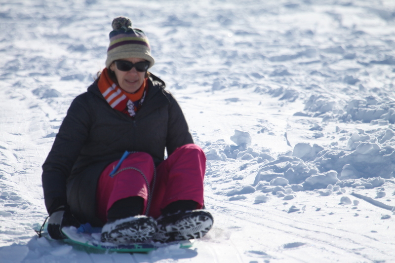 Sledding Art Hill 2026 XII.jpg :: Sledding Forest Park-St. Louis, Missouri, USA at Norman K. Probstein Golf Course and Art Hill is a seasonal activity enjoyed for over a century. The first sledders used folding chairs after the 1904 World's Fair. Art Hill leads to the Grand Basin from the Art Museum in Forest Park the hillside had cascading falls and fountains that spilled into the Grand Basin which was used for gondolas. 01/26/2026 