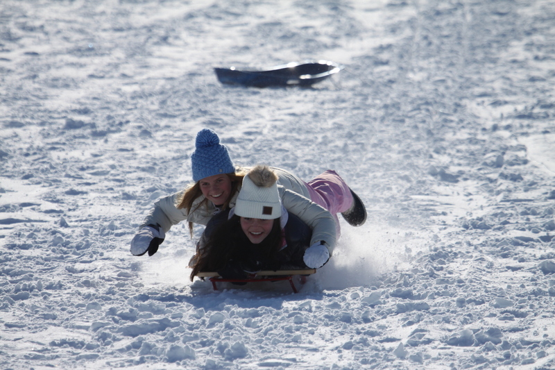 Sledding Art Hill 2026 XIV.jpg :: Sledding Forest Park-St. Louis, Missouri, USA at Norman K. Probstein Golf Course and Art Hill is a seasonal activity enjoyed for over a century. The first sledders used folding chairs after the 1904 World's Fair. Art Hill leads to the Grand Basin from the Art Museum in Forest Park the hillside had cascading falls and fountains that spilled into the Grand Basin which was used for gondolas. 01/26/2026 