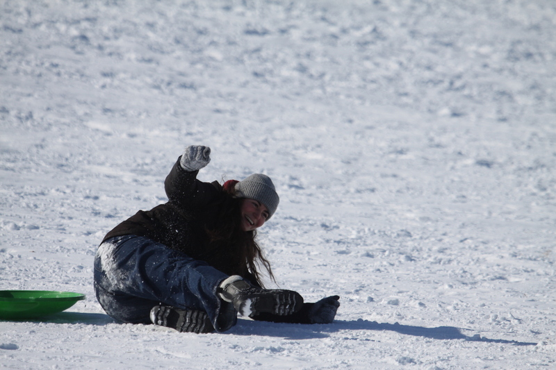 Sledding Art Hill 2026 XXIV.jpg :: Sledding Forest Park-St. Louis, Missouri, USA at Norman K. Probstein Golf Course and Art Hill is a seasonal activity enjoyed for over a century. The first sledders used folding chairs after the 1904 World's Fair. Art Hill leads to the Grand Basin from the Art Museum in Forest Park the hillside had cascading falls and fountains that spilled into the Grand Basin which was used for gondolas. 01/26/2026 