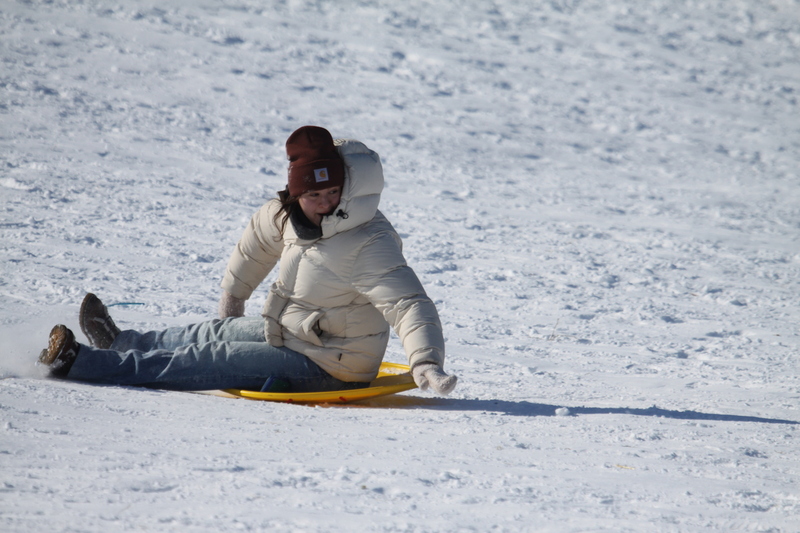 Sledding Art Hill 2026 XXIX.jpg :: Sledding Forest Park-St. Louis, Missouri, USA at Norman K. Probstein Golf Course and Art Hill is a seasonal activity enjoyed for over a century. The first sledders used folding chairs after the 1904 World's Fair. Art Hill leads to the Grand Basin from the Art Museum in Forest Park the hillside had cascading falls and fountains that spilled into the Grand Basin which was used for gondolas. 01/26/2026 