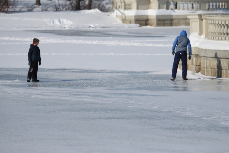 Sledding Art Hill 2026 XXXXIII.jpg :: Sledding Forest Park-St. Louis, Missouri, USA at Norman K. Probstein Golf Course and Art Hill is a seasonal activity enjoyed for over a century. The first sledders used folding chairs after the 1904 World's Fair. Art Hill leads to the Grand Basin from the Art Museum in Forest Park the hillside had cascading falls and fountains that spilled into the Grand Basin which was used for gondolas. 01/26/2026 