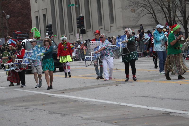 St Louis Thanksgiving Parade 2025 A -LXIII.jpg :: St. Louis Thanksgiving Parade 2025 - 11/22/2025 2pm - Over 120 entrees of Marching Bands, Floats, Clowns, and Drumlines. The Parade proceeded east on Market Street in Downtown St. Louis to Kiener Plaza to the opening of Winterfest and the St. Louis Tree Lighting at the Old Courthouse in front of the Gateway Arch.   