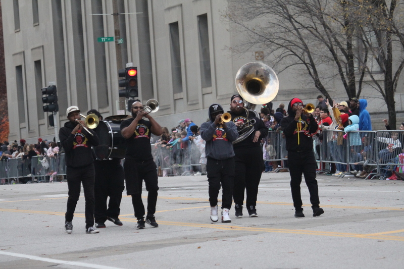St Louis Thanksgiving Parade 2025 A -LXIV.jpg :: St. Louis Thanksgiving Parade 2025 - 11/22/2025 2pm - Over 120 entrees of Marching Bands, Floats, Clowns, and Drumlines. The Parade proceeded east on Market Street in Downtown St. Louis to Kiener Plaza to the opening of Winterfest and the St. Louis Tree Lighting at the Old Courthouse in front of the Gateway Arch.   