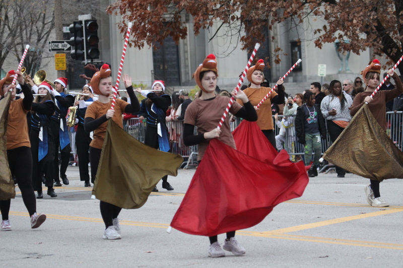 St Louis Thanksgiving Parade 2025 A -LXIX.jpg :: St. Louis Thanksgiving Parade 2025 - 11/22/2025 2pm - Over 120 entrees of Marching Bands, Floats, Clowns, and Drumlines. The Parade proceeded east on Market Street in Downtown St. Louis to Kiener Plaza to the opening of Winterfest and the St. Louis Tree Lighting at the Old Courthouse in front of the Gateway Arch.   