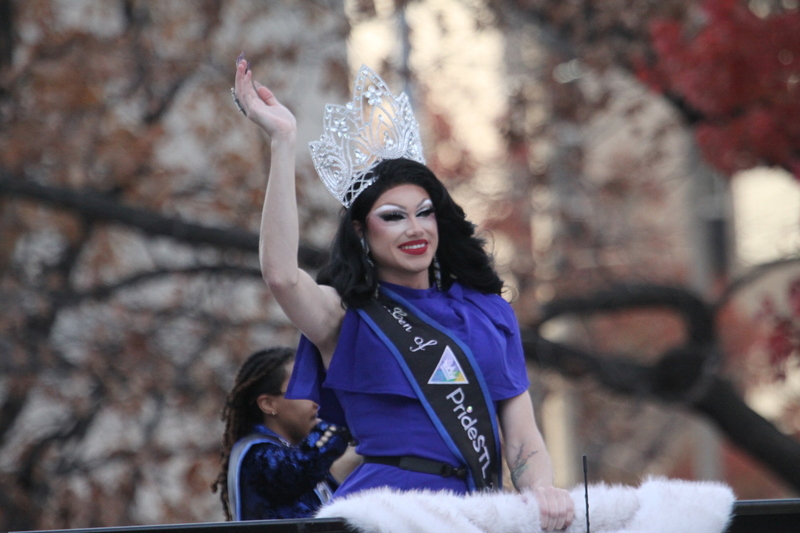 St Louis Thanksgiving Parade 2025 A -LXXXI.jpg :: St. Louis Thanksgiving Parade 2025 - 11/22/2025 2pm - Over 120 entrees of Marching Bands, Floats, Clowns, and Drumlines. The Parade proceeded east on Market Street in Downtown St. Louis to Kiener Plaza to the opening of Winterfest and the St. Louis Tree Lighting at the Old Courthouse in front of the Gateway Arch.  Gay Pride St. Louis 