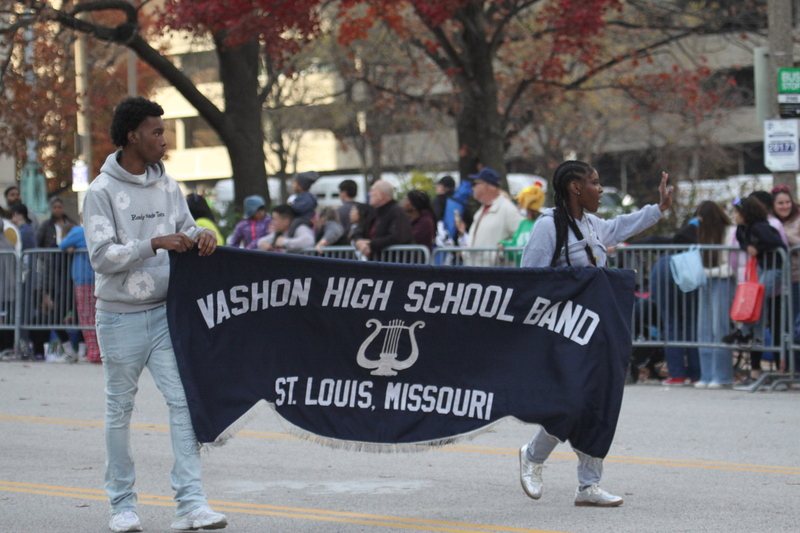 St Louis Thanksgiving Parade 2025 A -LXXXVII.jpg :: St. Louis Thanksgiving Parade 2025 - 11/22/2025 2pm - Over 120 entrees of Marching Bands, Floats, Clowns, and Drumlines. The Parade proceeded east on Market Street in Downtown St. Louis to Kiener Plaza to the opening of Winterfest and the St. Louis Tree Lighting at the Old Courthouse in front of the Gateway Arch.   