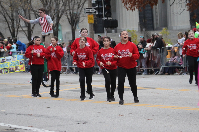 St Louis Thanksgiving Parade 2025 A -XXXXIX.jpg :: St. Louis Thanksgiving Parade 2025 - 11/22/2025 2pm - Over 120 entrees of Marching Bands, Floats, Clowns, and Drumlines. The Parade proceeded east on Market Street in Downtown St. Louis to Kiener Plaza to the opening of Winterfest and the St. Louis Tree Lighting at the Old Courthouse in front of the Gateway Arch.   