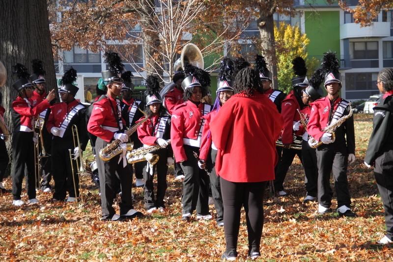 St Louis Thanksgiving Parade 2025 XXXII.jpg :: St. Louis Thanksgiving Parade 2025 - 11/22/2025 - On a warm Saturday in Downtown St. Louis, Missouri, USA the floats are readied for the days parade and the opening of 'The Winterfest' at Kiener Plaza. The Lighting of the Tree is also today to begin the Christmas season in St. Louis. There will be over 120 entrees for parade goers to view. 