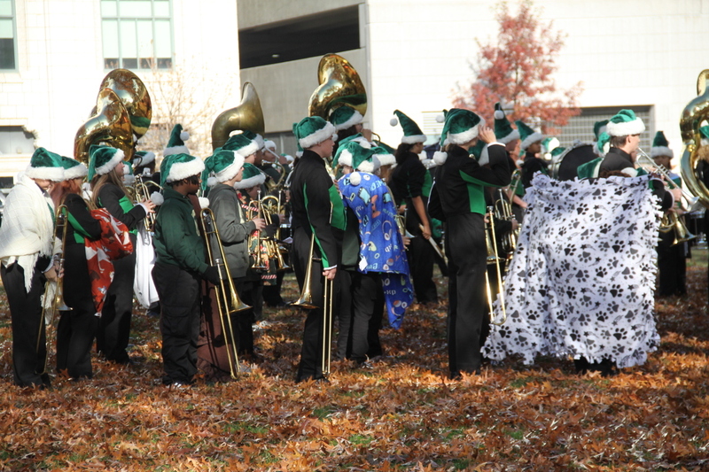 St Louis Thanksgiving Parade 2025 XXXV.jpg :: St. Louis Thanksgiving Parade 2025 - 11/22/2025 - On a warm Saturday in Downtown St. Louis, Missouri, USA the floats are readied for the days parade and the opening of 'The Winterfest' at Kiener Plaza. The Lighting of the Tree is also today to begin the Christmas season in St. Louis. There will be over 120 entrees for parade goers to view. 