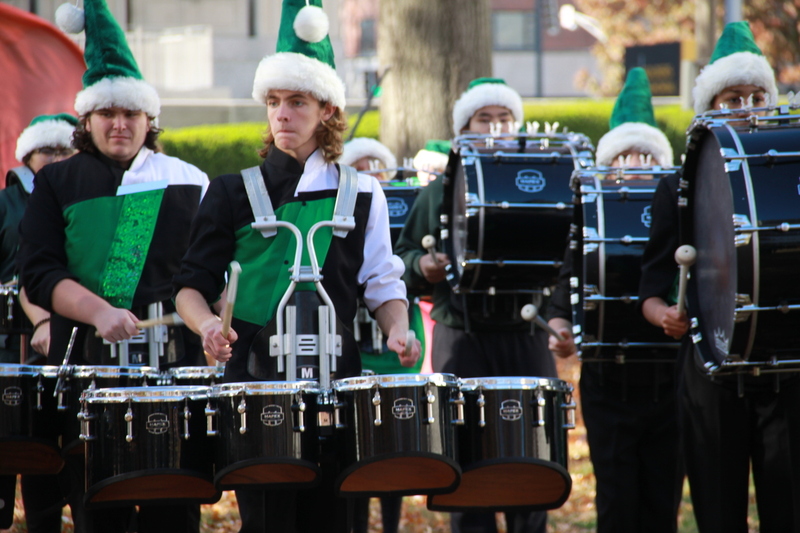 St Louis Thanksgiving Parade 2025 XXXVIII.jpg :: St. Louis Thanksgiving Parade 2025 - 11/22/2025 - On a warm Saturday in Downtown St. Louis, Missouri, USA the floats are readied for the days parade and the opening of 'The Winterfest' at Kiener Plaza. The Lighting of the Tree is also today to begin the Christmas season in St. Louis. There will be over 120 entrees for parade goers to view. 