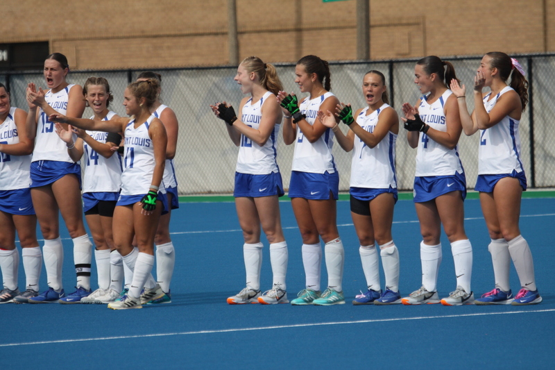St Louis University (SLU) Womens Field Hockey vs La Salle University 2025 IV.jpg :: St Louis University (SLU) Women's Field Hockey vs La Salle University at the SLU Field Hockey Complex in St. Louis, Missouri, USA the 1 pm game was a A10 match up between the number five teams. Both SLU and La Salle University were Number Five in the Atlantic 10 Conference. October 17th 2025, Division I, NCAA