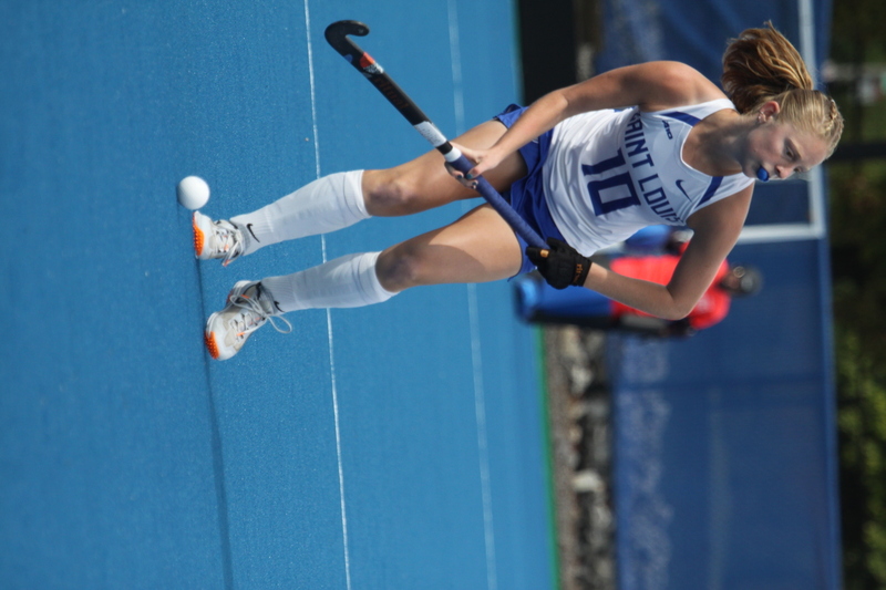 St Louis University (SLU) Womens Field Hockey vs La Salle University 2025 XII.jpg :: St Louis University (SLU) Women's Field Hockey vs La Salle University at the SLU Field Hockey Complex in St. Louis, Missouri, USA the 1 pm game was a A10 match up between the number five teams. Both SLU and La Salle University were Number Five in the Atlantic 10 Conference. October 17th 2025, Division I, NCAA