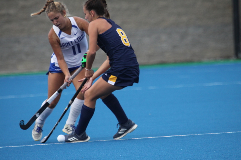 St Louis University (SLU) Womens Field Hockey vs La Salle University 2025 XXI.jpg :: St Louis University (SLU) Women's Field Hockey vs La Salle University at the SLU Field Hockey Complex in St. Louis, Missouri, USA the 1 pm game was a A10 match up between the number five teams. Both SLU and La Salle University were Number Five in the Atlantic 10 Conference. October 17th 2025, Division I, NCAA
