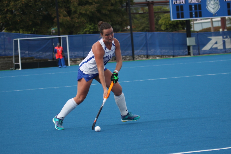 St Louis University (SLU) Womens Field Hockey vs La Salle University 2025 XXVI.jpg :: St Louis University (SLU) Women's Field Hockey vs La Salle University at the SLU Field Hockey Complex in St. Louis, Missouri, USA the 1 pm game was a A10 match up between the number five teams. Both SLU and La Salle University were Number Five in the Atlantic 10 Conference. October 17th 2025, Division I, NCAA
