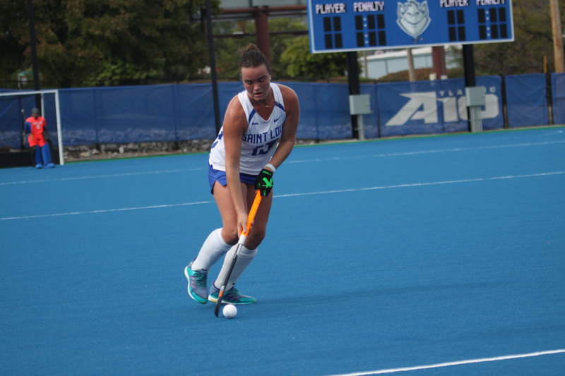 St Louis University (SLU) Womens Field Hockey vs La Salle University 2025 XXVII.jpg :: St Louis University (SLU) Women's Field Hockey vs La Salle University at the SLU Field Hockey Complex in St. Louis, Missouri, USA the 1 pm game was a A10 match up between the number five teams. Both SLU and La Salle University were Number Five in the Atlantic 10 Conference. October 17th 2025, Division I, NCAA
