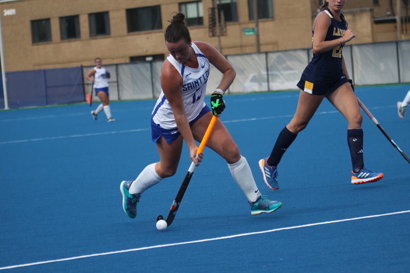 St Louis University (SLU) Womens Field Hockey vs La Salle University 2025 XXVIII.jpg :: St Louis University (SLU) Women's Field Hockey vs La Salle University at the SLU Field Hockey Complex in St. Louis, Missouri, USA the 1 pm game was a A10 match up between the number five teams. Both SLU and La Salle University were Number Five in the Atlantic 10 Conference. October 17th 2025, Division I, NCAA