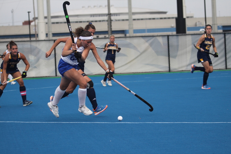 St Louis University (SLU) Womens Field Hockey vs La Salle University 2025 XXXI.jpg :: St Louis University (SLU) Women's Field Hockey vs La Salle University at the SLU Field Hockey Complex in St. Louis, Missouri, USA the 1 pm game was a A10 match up between the number five teams. Both SLU and La Salle University were Number Five in the Atlantic 10 Conference. October 17th 2025, Division I, NCAA