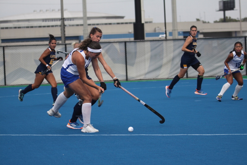 St Louis University (SLU) Womens Field Hockey vs La Salle University 2025 XXXII.jpg :: St Louis University (SLU) Women's Field Hockey vs La Salle University at the SLU Field Hockey Complex in St. Louis, Missouri, USA the 1 pm game was a A10 match up between the number five teams. Both SLU and La Salle University were Number Five in the Atlantic 10 Conference. October 17th 2025, Division I, NCAA