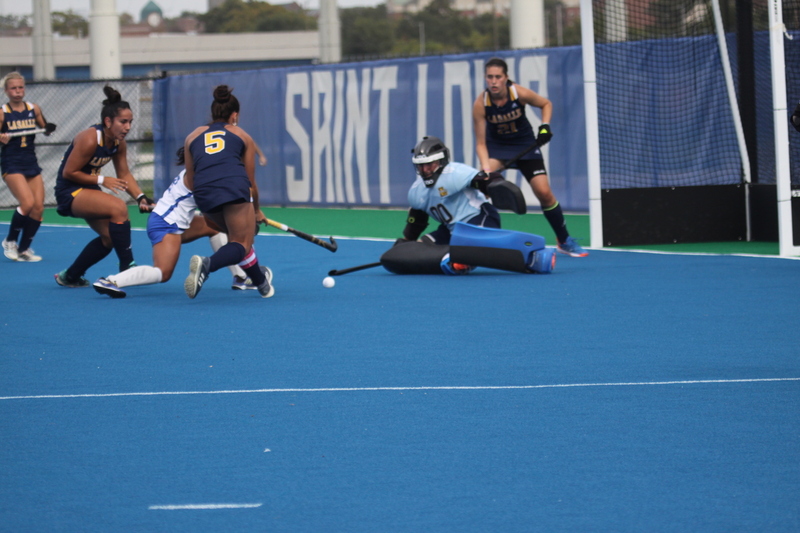 St Louis University (SLU) Womens Field Hockey vs La Salle University 2025 XXXVII.jpg :: St Louis University (SLU) Women's Field Hockey vs La Salle University at the SLU Field Hockey Complex in St. Louis, Missouri, USA the 1 pm game was a A10 match up between the number five teams. Both SLU and La Salle University were Number Five in the Atlantic 10 Conference. October 17th 2025, Division I, NCAA