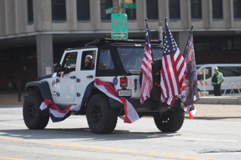 St Louis Veterans Day Parade 2025 A -II.jpg :: St Louis Veterans Day Parade on Market Street in Downtown St. Louis, Missouri, USA. The parade was proceeded by a race and walk 10th Annual Veterans Day 5K ended at the Old City Hall and Soldiers Memorial Military Museum on 1315 Chestnut, St. Louis, Missouri, USA. The Parade consists of JROTC, Cars, Motorcycles, VA Organizations, Moolah Shriners (YOMO), DAV, and Marching supporters.    