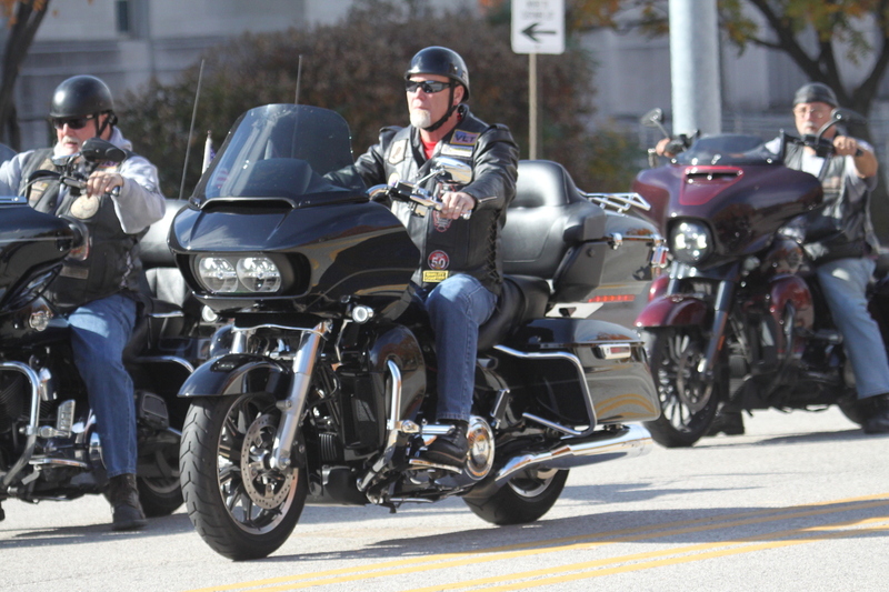 St Louis Veterans Day Parade 2025 C.jpg :: St Louis Veterans Day Parade on Market Street in Downtown St. Louis, Missouri, USA. The parade was proceeded by a race and walk 10th Annual Veterans Day 5K ended at the Old City Hall and Soldiers Memorial Military Museum on 1315 Chestnut, St. Louis, Missouri, USA. The Parade consists of JROTC, Cars, Motorcycles, VA Organizations, Moolah Shriners (YOMO), DAV, and Marching supporters.    