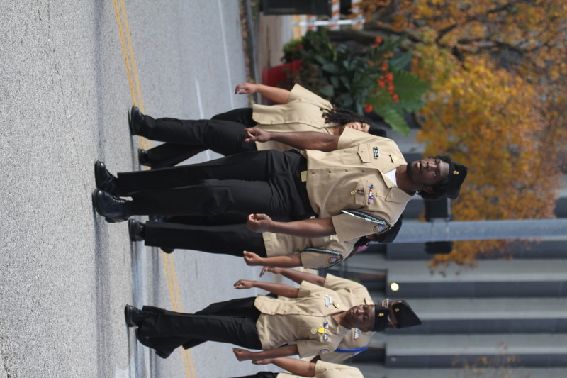 St Louis Veterans Day Parade 2025 LVI.jpg :: St Louis Veterans Day Parade on Market Street in Downtown St. Louis, Missouri, USA. The parade was proceeded by a race and walk 10th Annual Veterans Day 5K ended at the Old City Hall and Soldiers Memorial Military Museum on 1315 Chestnut, St. Louis, Missouri, USA. The Parade consists of JROTC, Cars, Motorcycles, VA Organizations, Moolah Shriners (YOMO), DAV, and Marching supporters.    