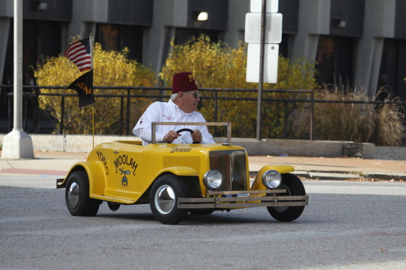 St Louis Veterans Day Parade 2025 LXIX.jpg :: St Louis Veterans Day Parade on Market Street in Downtown St. Louis, Missouri, USA. The parade was proceeded by a race and walk 10th Annual Veterans Day 5K ended at the Old City Hall and Soldiers Memorial Military Museum on 1315 Chestnut, St. Louis, Missouri, USA. The Parade consists of JROTC, Cars, Motorcycles, VA Organizations, Moolah Shriners (YOMO), DAV, and Marching supporters.    