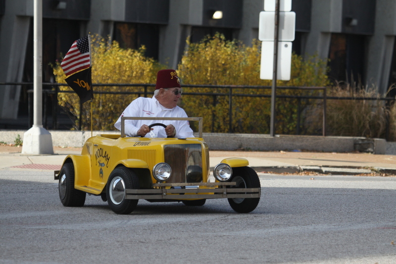 St Louis Veterans Day Parade 2025 LXVIII.jpg :: St Louis Veterans Day Parade on Market Street in Downtown St. Louis, Missouri, USA. The parade was proceeded by a race and walk 10th Annual Veterans Day 5K ended at the Old City Hall and Soldiers Memorial Military Museum on 1315 Chestnut, St. Louis, Missouri, USA. The Parade consists of JROTC, Cars, Motorcycles, VA Organizations, Moolah Shriners (YOMO), DAV, and Marching supporters.    
