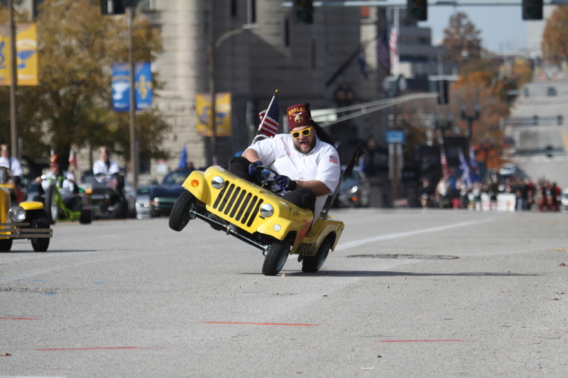 St Louis Veterans Day Parade 2025 LXXI.jpg :: St Louis Veterans Day Parade on Market Street in Downtown St. Louis, Missouri, USA. The parade was proceeded by a race and walk 10th Annual Veterans Day 5K ended at the Old City Hall and Soldiers Memorial Military Museum on 1315 Chestnut, St. Louis, Missouri, USA. The Parade consists of JROTC, Cars, Motorcycles, VA Organizations, Moolah Shriners (YOMO), DAV, and Marching supporters.    