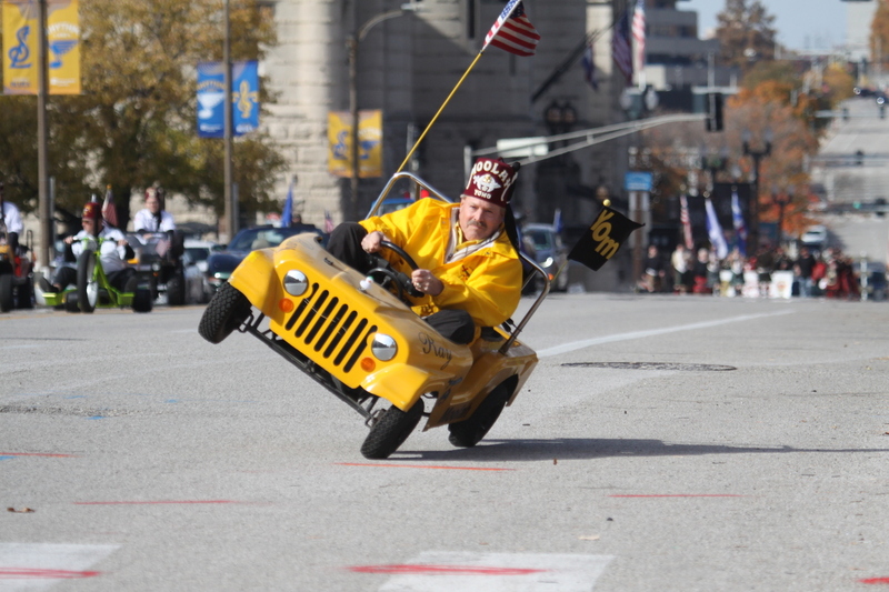 St Louis Veterans Day Parade 2025 LXXIV.jpg :: St Louis Veterans Day Parade on Market Street in Downtown St. Louis, Missouri, USA. The parade was proceeded by a race and walk 10th Annual Veterans Day 5K ended at the Old City Hall and Soldiers Memorial Military Museum on 1315 Chestnut, St. Louis, Missouri, USA. The Parade consists of JROTC, Cars, Motorcycles, VA Organizations, Moolah Shriners (YOMO), DAV, and Marching supporters.    
