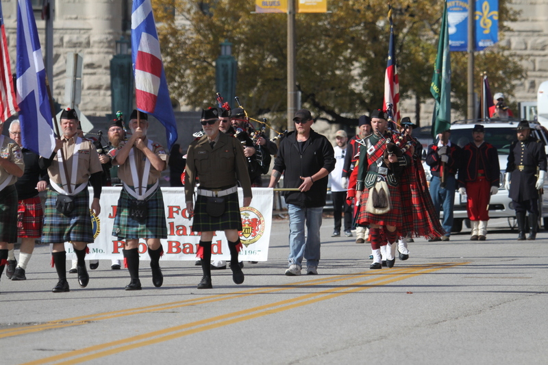 St Louis Veterans Day Parade 2025 LXXXII.jpg :: St Louis Veterans Day Parade on Market Street in Downtown St. Louis, Missouri, USA. The parade was proceeded by a race and walk 10th Annual Veterans Day 5K ended at the Old City Hall and Soldiers Memorial Military Museum on 1315 Chestnut, St. Louis, Missouri, USA. The Parade consists of JROTC, Cars, Motorcycles, VA Organizations, Moolah Shriners (YOMO), DAV, and Marching supporters.    