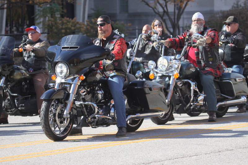 St Louis Veterans Day Parade 2025 LXXXXV.jpg :: St Louis Veterans Day Parade on Market Street in Downtown St. Louis, Missouri, USA. The parade was proceeded by a race and walk 10th Annual Veterans Day 5K ended at the Old City Hall and Soldiers Memorial Military Museum on 1315 Chestnut, St. Louis, Missouri, USA. The Parade consists of JROTC, Cars, Motorcycles, VA Organizations, Moolah Shriners (YOMO), DAV, and Marching supporters.    