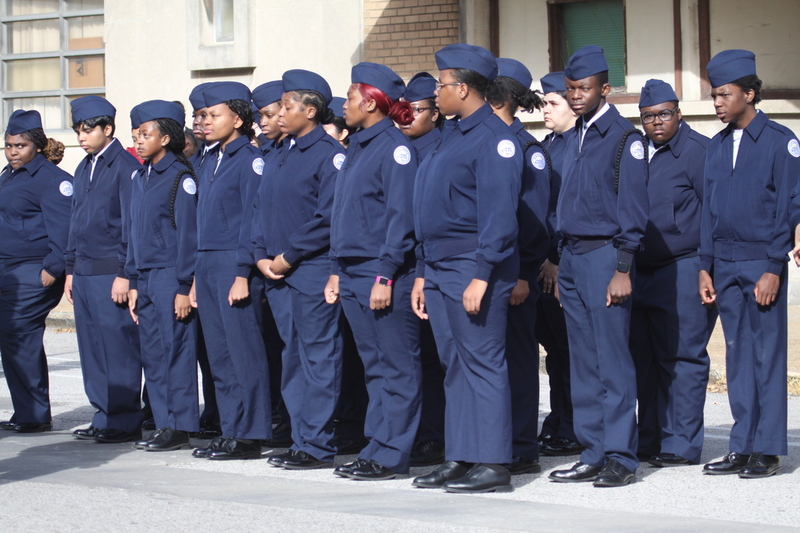 St Louis Veterans Day Parade 2025 XVI.jpg :: St. Louis Veterans Day Parade 2025 in St. Louis, Missouri, USA at the Soldiers Memorial Military Museum in Downtown St. Louis on 1315 Chestnut, St. Louis, Missouri, USA. The parade route is on Market Street. The crowd gathered for the remembrance and honoring of our nations Veterans The parade is always blessed by the St. Louis area JROTC and bands from local High Schools. 