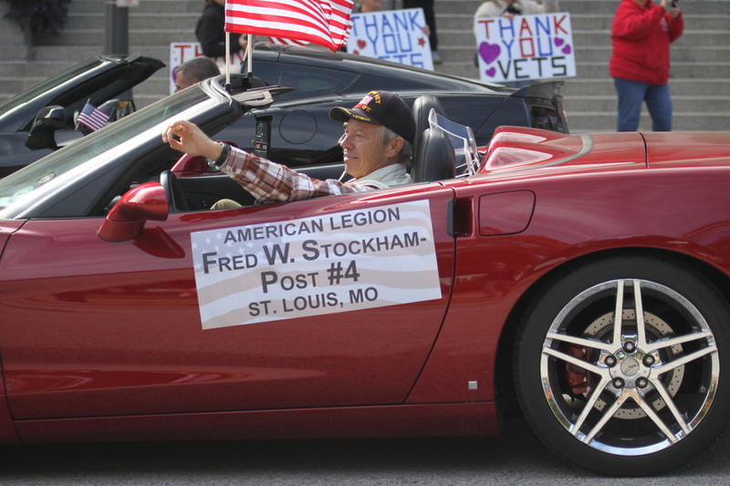 St Louis Veterans Day Parade 2025 XXXXII.jpg :: St. Louis Veterans Day Parade 2025 in St. Louis, Missouri, USA at the Soldiers Memorial Military Museum in Downtown St. Louis on 1315 Chestnut, St. Louis, Missouri, USA. The parade route is on Market Street. The crowd gathered for the remembrance and honoring of our nations Veterans The parade is always blessed by the St. Louis area JROTC and bands from local High Schools. 