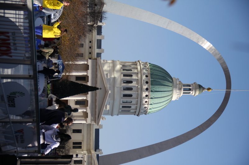 St Louis Winterfest 2025 II.jpg :: Winterfest 2025 at Kiener Plaza in St. Louis, Missouri, USA. Winterfest is the event in Downtown St. Louis open for the Winter Holidays. The St. Louis Tree Lighting is at the Old Courthouse across the lawn from Kiener Plaza. Things do include ice skating, igloo lounges, and food vendors. St. Louis invites you to come and enjoy the family fun of Winterfest 2025. opening day 11/22/2025 