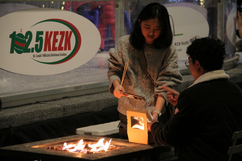 St Louis Winterfest 2025 LVI.jpg :: St. Louis WINTERFEST 2025-2026 November 22, 2025 to January 11,2026 at Kiener Plaza-St. Louis, Missouri, USA. 10th Anniversary - Ice Skating, Cozy Igloos, Marshmallow-Toasting, S'mores stations, Under thousands of twinkling lights, Ameren Missouri Festival of Lights, The Salvation Army Tree of Lights