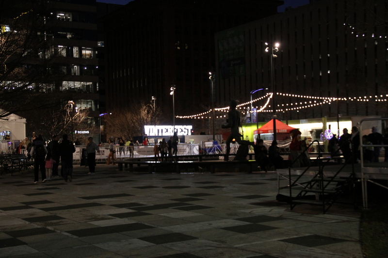 St Louis Winterfest 2025 LXIV.jpg :: St. Louis WINTERFEST 2025-2026 November 22, 2025 to January 11,2026 at Kiener Plaza-St. Louis, Missouri, USA. 10th Anniversary - Ice Skating, Cozy Igloos, Marshmallow-Toasting, S'mores stations, Under thousands of twinkling lights, Ameren Missouri Festival of Lights, The Salvation Army Tree of Lights