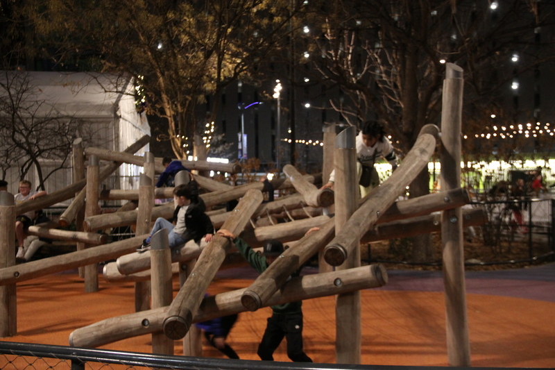 St Louis Winterfest 2025 LXV.jpg :: St. Louis WINTERFEST 2025-2026 November 22, 2025 to January 11,2026 at Kiener Plaza-St. Louis, Missouri, USA. 10th Anniversary - Ice Skating, Cozy Igloos, Marshmallow-Toasting, S'mores stations, Under thousands of twinkling lights, Ameren Missouri Festival of Lights, The Salvation Army Tree of Lights