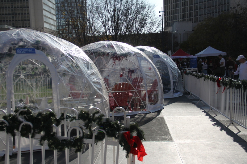 St Louis Winterfest 2025 V.jpg :: Winterfest 2025 at Kiener Plaza in St. Louis, Missouri, USA. Winterfest is the event in Downtown St. Louis open for the Winter Holidays. The St. Louis Tree Lighting is at the Old Courthouse across the lawn from Kiener Plaza. Things do include ice skating, igloo lounges, and food vendors. St. Louis invites you to come and enjoy the family fun of Winterfest 2025. opening day 11/22/2025 