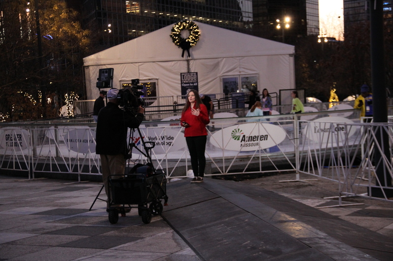 St Louis Winterfest 2025 XIV.jpg :: St. Louis WINTERFEST 2025-2026 at Kiener Plaza in Downtown St. Louis, Missouri, USA. 10th Anniversary the festival has food and drink family fun from November 22,2025 to January 11,2026. On-site activities Ice Skating, Cozy Igloos, Marshmallow toasting, S'mores station, all under thousands of twinkling lights. Ameren Missouri Festival of Lights, The Salvation Army Tree of Lights movie night and fireworks