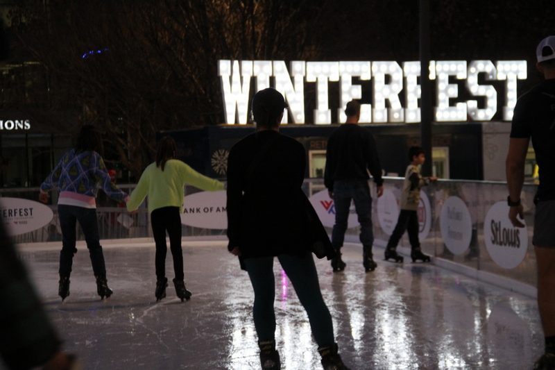 St Louis Winterfest 2025 XIX.jpg :: St. Louis WINTERFEST 2025-2026 at Kiener Plaza in Downtown St. Louis, Missouri, USA. 10th Anniversary the festival has food and drink family fun from November 22,2025 to January 11,2026. On-site activities Ice Skating, Cozy Igloos, Marshmallow toasting, S'mores station, all under thousands of twinkling lights. Ameren Missouri Festival of Lights, The Salvation Army Tree of Lights movie night and fireworks